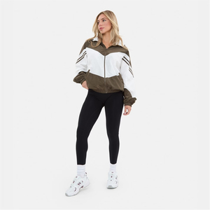 Chaqueta Cortavientos con Capucha para Mujer, Manga Larga, Color Sólido, Tejido de Poliéster, Ropa de Invierno, Capucha Desmontable, Secado Rápido, Exterior de Nailon - Product Image 3
