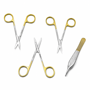 Juego de 16 Instrumentos Manuales para Blefaroplastia, Reutilizables, de Acero Inoxidable, para Cirugía de Párpados, Instrumentos Quirúrgicos Oftálmicos y Plásticos - Product Image 4