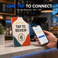 Tarjeta NFC Acrílica Cuadrada Vorx Tech para Reseñas de Google, Pantalla Personalizada con Código QR, OEM ODM