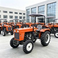 Tracteur agricole compact 4x4 de 50 CV, multi-usages, mini-tracteur pour l'agriculture, directement de l'usine