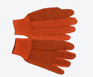 Gants confortables en coton bleu marine, résistants à la chaleur, sans couture, extensibles, sans silicone, tricotés à la machine pour un confort optimal - Product Image 2