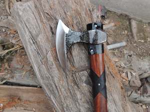 Hacha Vikinga Hecha a Mano, Hacha Nórdica Celta Medieval, Regalo de Cumpleaños para Él, Regalo de Boda para Novio, Regalo de Aniversario - Product Image 3