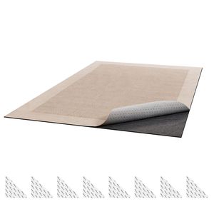 Tappetino Antiscivolo in PVC 8x10 ft, Cuscinetto a Doppia Superficie in Feltro per Pavimenti in Legno, Uso Domestico - Product Image 1
