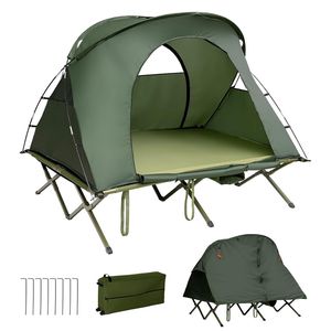 Tenda da Campeggio Automatica a Doppio Strato Impermeabile per 2 Persone con Rete, Montaggio Rapido per Escursionismo e Spiaggia - Product Image 1