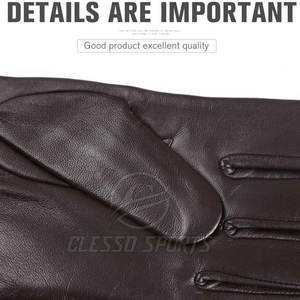 Gants en cuir pour hommes, chauds, doux, confortables, élégants, pour l'extérieur, décontractés, classiques, à la mode, en cuir véritable - Product Image 6