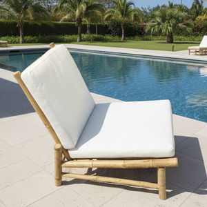 Chaise en bambou de design scandinave pour intérieur/extérieur, salle à manger, salon, école, hôtel, plage - Vente en gros pour l'extérieur - Product Image 3