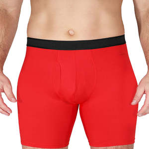 Nueva Llegada 2026 Calzoncillos Boxer Largos de Tiro Medio para Hombre, de Alta Calidad, Transpirables, Clásicos, Cómodos, de Malla, Ropa Interior Masculina OEM - Product Image 4