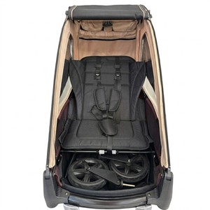 Remorque pour enfants en alliage d'aluminium KS-201 T City Exploration avec suspension indépendante et attelage à dégagement rapide pour les aventures urbaines - Product Image 6
