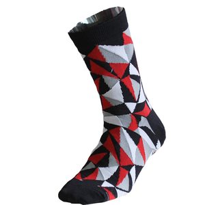 Chaussettes de sport à motif géométrique pour la course à pied, respirantes, en spandex et polyester, pour adultes, été - Product Image 2