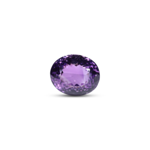 Loose Amethyst Gemstone 17.8 Carat Faceted Heart Oval Emerald Cut 4x6mm 6mm for Fine Jewelry - Product Image 1