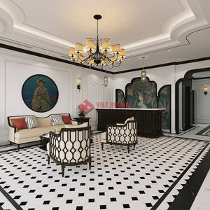 L'élégance des motifs moulés à la main rend les carreaux en ciment de 200x200 mm un choix luxueux pour les espaces raffinés. - Product Image 4