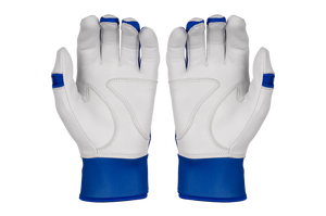 High Quality Smooth Leather Baseball Batting Gloves Anti-Slip <b>Hook</b> Loop Closure Customizable OEM Service Customized Colors Logo - Product Image 2