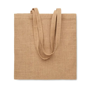 Sac fourre-tout en jute à motif de dessin animé grande capacité, durable, résistant, écologique avec fermeture éclair pour les courses et les besoins de supermarché - Product Image 4