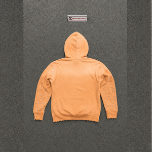 Sudadera con capucha gráfica extragrande PREMIUM PEACH para hombre, estilo urbano moderno, corte holgado, ropa de invierno larga - Product Image 6