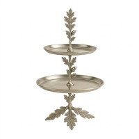 Support à gâteau en bois à design côtelé naturel, finition naturelle, idéal pour présenter des cupcakes, des pâtisseries, des gâteaux et des biscuits