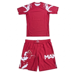 Kit de Artes Marciales Mixtas Manoo, Estampado por Sublimación Azul, Ropa Deportiva Ajustada de Secado Rápido para Hombre, Talla Adulto - Product Image 2