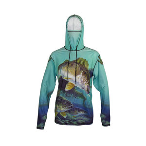 Men's Technical Fishing Hoodie UV Protection Long Sleeve <b>Hooded</b> <b>Shirt</b> Lightweight Quick Dry Breathable Performance Wear - Product Image 3