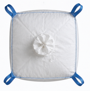 Sac Jumbo circulaire en PP tissé avec bec verseur d'ouverture supérieure, bec verseur de déchargement inférieur et boucles de levage aux coins croisés - Product Image 4