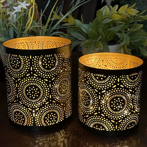 Beautiful Iron Candle Votive Holder For Dining Table Decoration With Elegant Design And Durable Metal Finish - Product Image 1