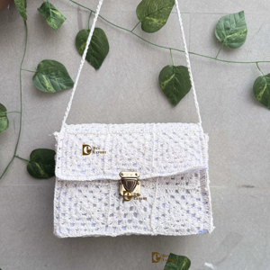 New Collection Lightweight <b>Crochet</b> Summer Beach Straw Bags Vintage Sling Handmade Designer Women Stylish Cross-Body Sea Grass - Product Image 4