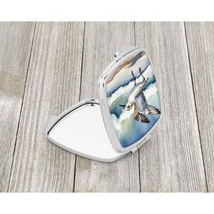 Sanderling Racing Tide Compact <b>Travel</b> Makeup <b>Mirror</b> Portable Folding Handheld Design Gift for Women and Girls - Product Image 2