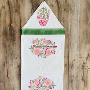 Mantel Individual Clásico Hecho a Mano de Algodón Fino con Estampado de Palmeras y Borde Geométrico, Lavable a Máquina, Personalizable para Uso Doméstico - Product Image 5