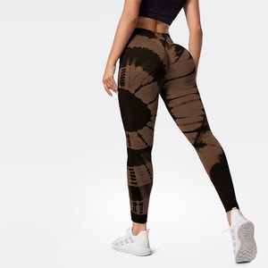 Hot Sale Polyester Stretchy Yoga Pants Drawstring Women Sports Gym Yoga Wear Digital Printing High Waist <b>Tights</b> Woman Leggings - Product Image 1