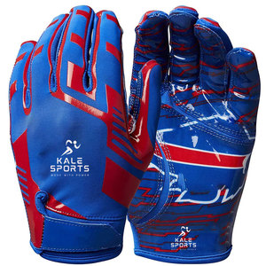 Gants de football américain de qualité supérieure à doigts entiers avec logo et taille personnalisés, durables pour les sports de plein air, prix abordable - Product Image 4