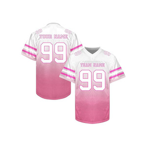 Camiseta de Fútbol Americano Personalizada de Verano, 100% Poliéster, Degradado Amarillo y Negro, Cuello en V, Sublimada, Transpirable, de Secado Rápido - Product Image 2