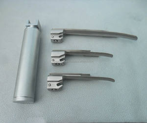 Laryngoscope à fibres optiques Miller, ensemble de 3 lames, instruments de diagnostic ORL CE ISO, laryngoscopie vétérinaire - Product Image 1