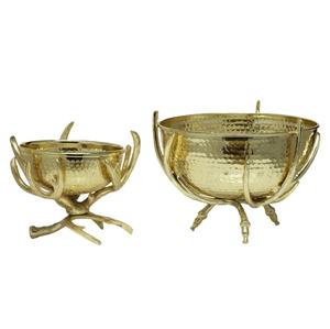 New Decorative Tabletop Objective Bowl in Aluminum in Marble Base for Home Decoration Hotel Wedding Decorative Premium Quality - Product Image 1