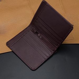 Compact Men's Bifold Leather <b>Wallet</b> With Zippered Coin Pocket Multi Card Slots Smooth Texture <b>Brown</b> Purse Casual Business Cash - Product Image 4