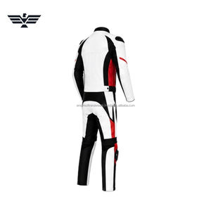 Traje de Motociclista de Cuero Personalizado |   Traje de Carreras de 2 Piezas para Hombre |   Conjunto de Chaqueta y Pantalones de Motociclista con Protección CE, 220g, para Todas las Estaciones, Personalizado - Product Image 3