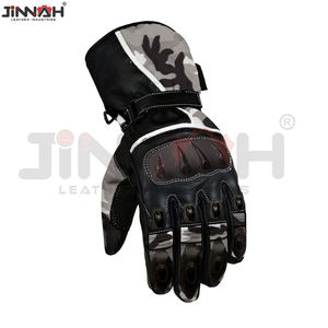 Gants de moto en cuir véritable pour hommes, imperméables, pour l'hiver, pour adultes, compatibles avec les écrans tactiles, prix de gros, vente chaude, gants de moto - Product Image 2
