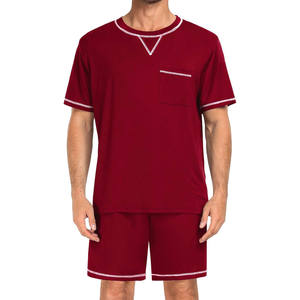 Conjunto de Verano Casual para Hombre de 2 Piezas, Pantalones Cortos de Poliéster Lavado y Camiseta de Manga Corta Transpirable, Tallas XL, XXS, XS - Product Image 1