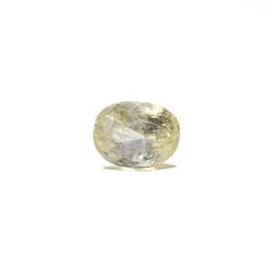 Loose 4.7 Carat Oval Cut Yellow Sapphire Gemstone for Fine Jewelry - Product Image 1