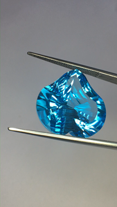 Natural Loupe Clean Blue Topaz laser round cut AAA quality with AAA luster perfect making and polishing available at <b>cheap</b> price - Product Image 2