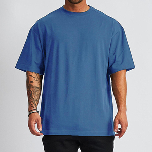 Men's 100% Cotton T Shirt Oversized <b>Acid</b> Washed <b>Drop</b> Shoulder Blank Streetwear Heavyweight Solid Men's Anti-wrinkle T Shirt - Product Image 3