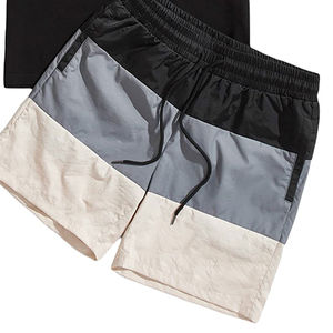 Ensemble short et t-shirt en tissu éponge mélangé coton pour homme, style streetwear, respirant, tenue décontractée, été 2026 - Product Image 5