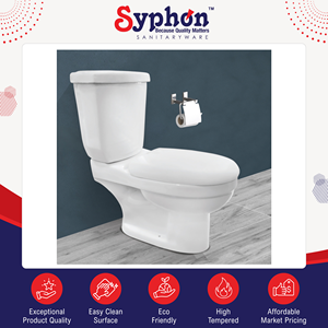 WC à poser au sol en deux parties, design contemporain, qualité supérieure, best-seller, pour une utilisation dans une salle de bain luxueuse - Product Image 2