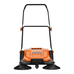 เครื่องกวาดพื้นแบบเข็นมือ ขนาดกว้าง 25.6 นิ้ว พร้อมถังขยะ 5 แกลลอน - Product Image 1