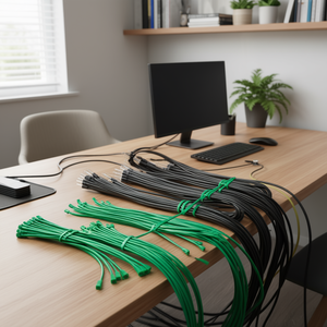 Attaches-câbles verts BRIDAS 4.0*300 pour la gestion des câbles et les accessoires - Product Image 3