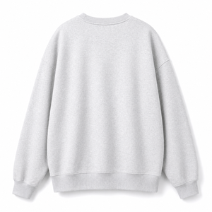 เสื้อสเวตเชิ้ตคอกลมสีเทาสำหรับผู้หญิง แขนยาว พิมพ์ลายตัวอักษร ผ้าฝ้ายถัก 100% สวมใส่สบายๆ ในฤดูใบไม้ร่วง - Product Image 4