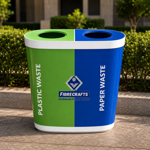 Poubelle de tri des déchets humides et secs à pédale 2026 en plastique PP pour intérieur et extérieur - Product Image 4
