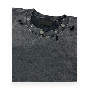 เสื้อสเวตเชิ้ตผู้ชายผ้าฟลีซสำหรับฤดูหนาว ตกแต่งด้วยคริสตัล 100% ผ้าฝ้าย ล้างสีแบบทำเก่า น้ำหนัก 300gsm พิมพ์ลายตามสั่ง - Product Image 5