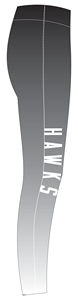 Hawks Women's Full Length Yoga <b>Leggings</b> High Waist Seamless Gradient Printed Team Logo Sport Wear - Product Image 4