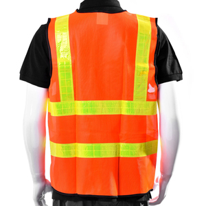 Chaleco de Seguridad para Hombre, 100% Poliéster, Transpirable, Ligero, con Múltiples Bolsillos, Cierre de Seguridad, Alta Visibilidad - Product Image 3