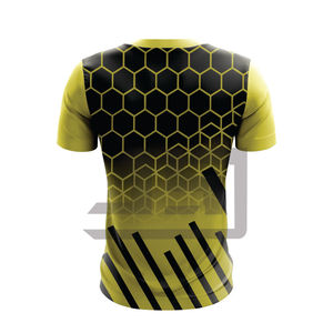Performance Sports Jersey <b>T</b>-<b>Shirt</b> Lightweight Moisture Wicking 100% Cotton V-neck Apparel for Running Gym Fitness Team - Product Image 3