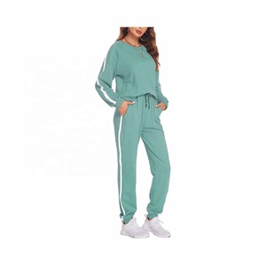 Ensemble de survêtement décontracté tie-dye 2 pièces pour femme MASHADI – Col rond, manches longues, pantalon de jogging, grande taille, idéal pour l'hiver - Product Image 3