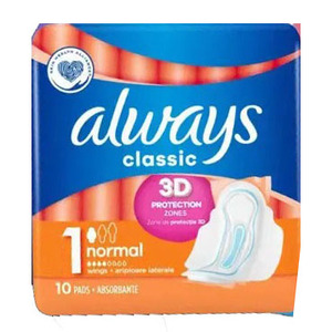 Serviettes hygiéniques Always Feminine Care, ajustement confortable pour une confiance quotidienne, protection douce, sèche et sûre. - Product Image 1
